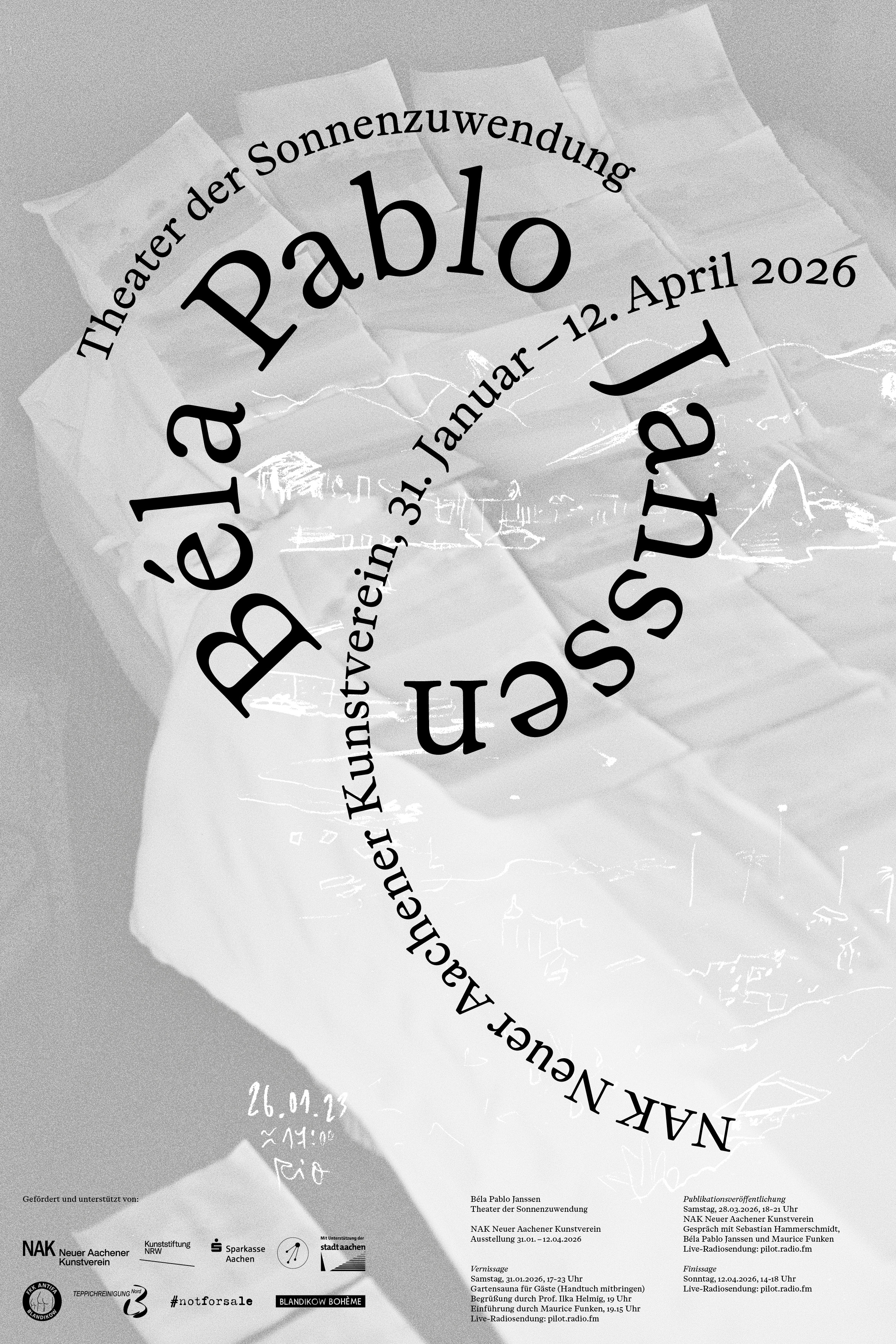 Theater der Sonnenzuwendung31.01.2026/ 5 - 11PM Opening